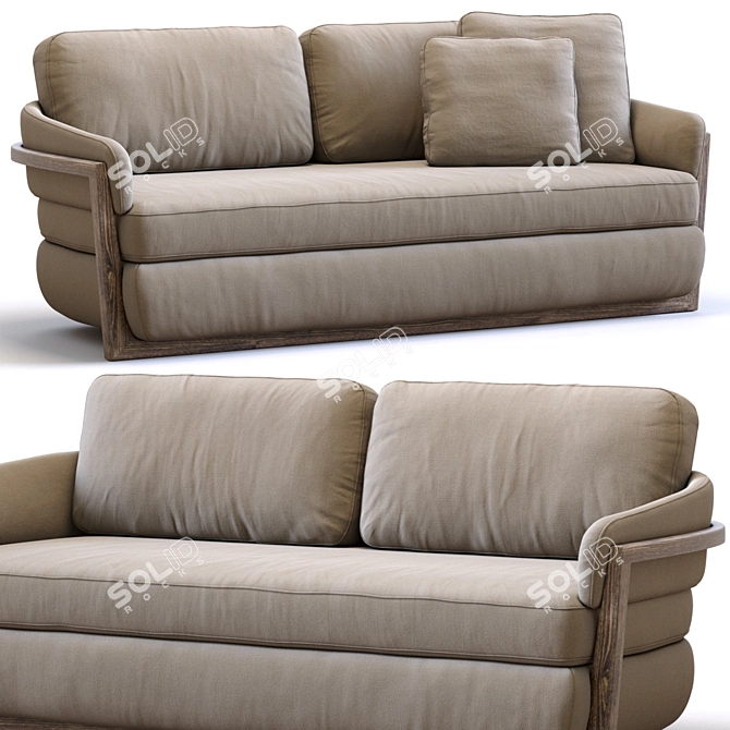 Modern Porada Sofa Arena 2013 3D model image 1