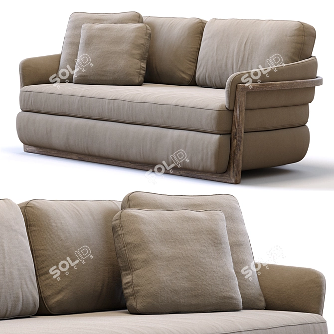 Modern Porada Sofa Arena 2013 3D model image 2