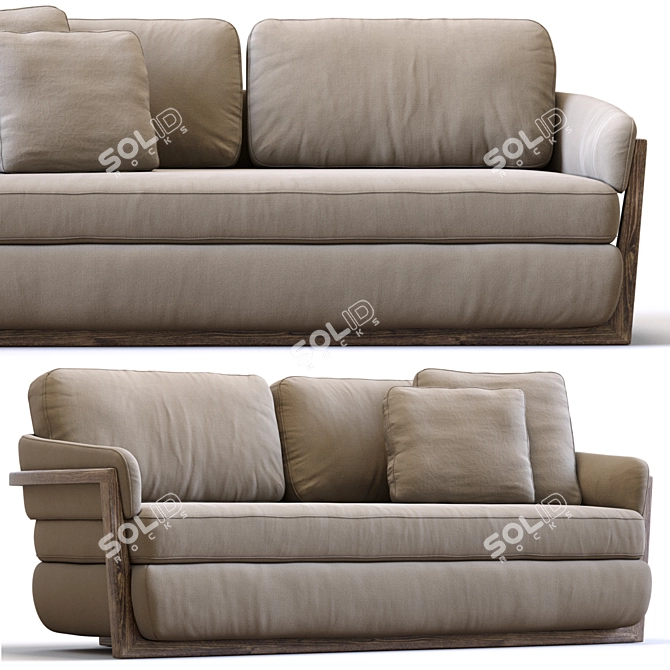 Modern Porada Sofa Arena 2013 3D model image 4