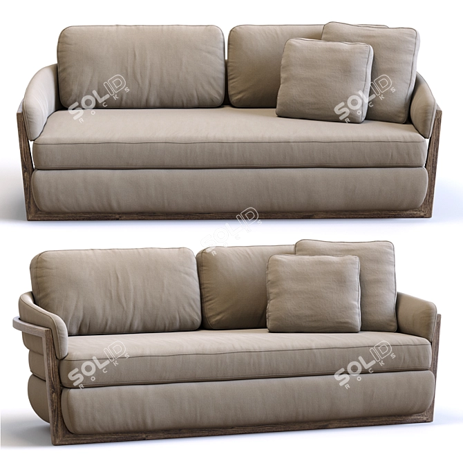 Modern Porada Sofa Arena 2013 3D model image 7