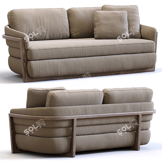 Modern Porada Sofa Arena 2013 3D model image 8