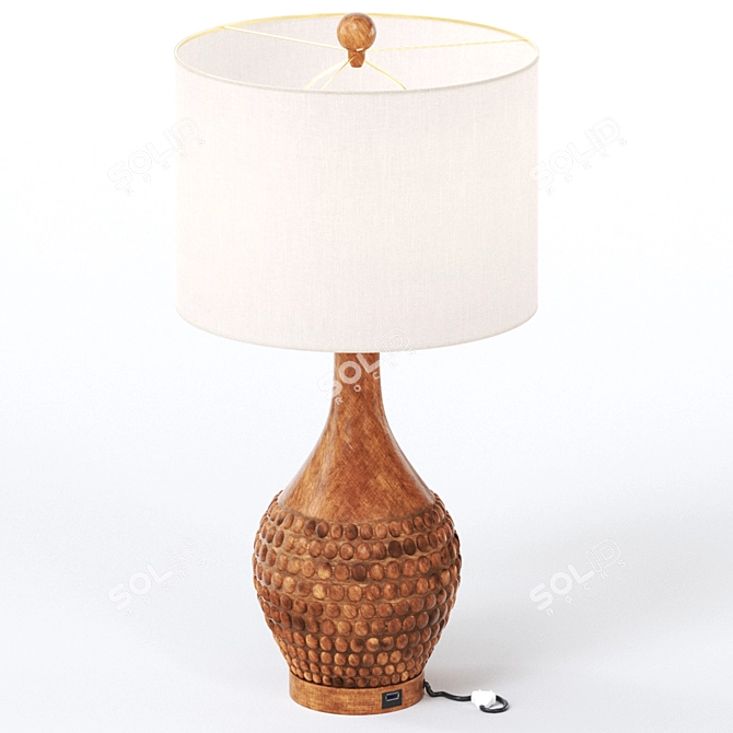 Modern Asher Table Lamps Set 3D model image 4