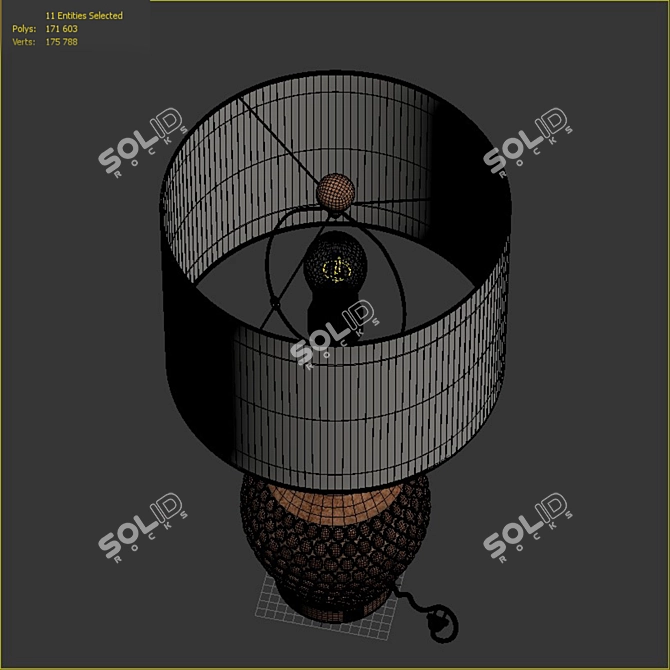 Modern Asher Table Lamps Set 3D model image 6