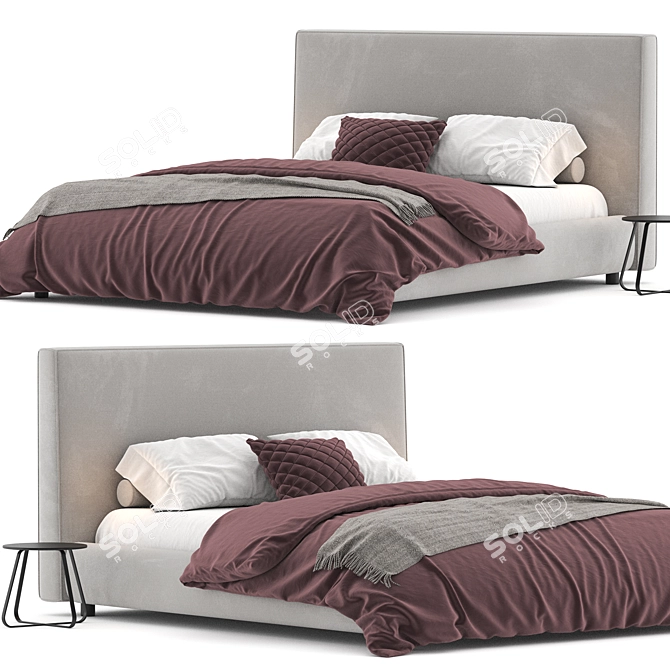 Modern Flexteam Ray Bed Design 3D model image 1