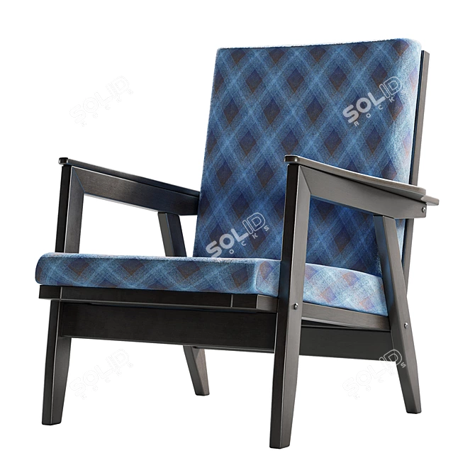 Vintage Armchair, Classic Design 3D model image 15