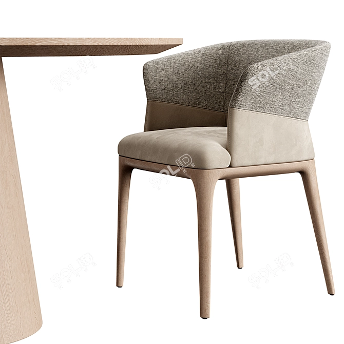 Customizable Quad Dining Set 3D model image 6