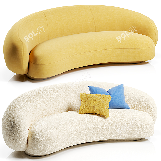 Modern Comfort Julep Chaise Longue 3D model image 1