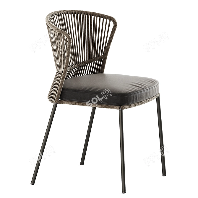 Elegant Ola 923 Chair Potocco 3D model image 3
