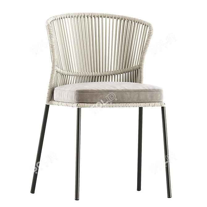 Elegant Ola 923 Chair Potocco 3D model image 4