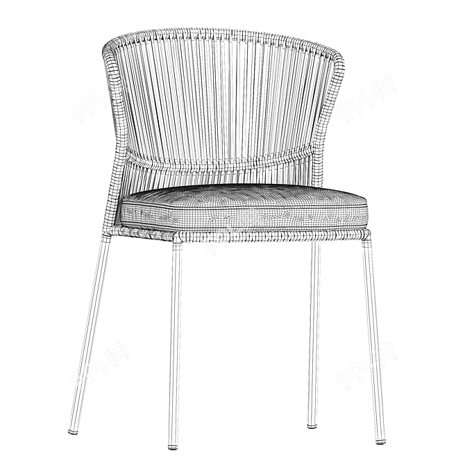 Elegant Ola 923 Chair Potocco 3D model image 5