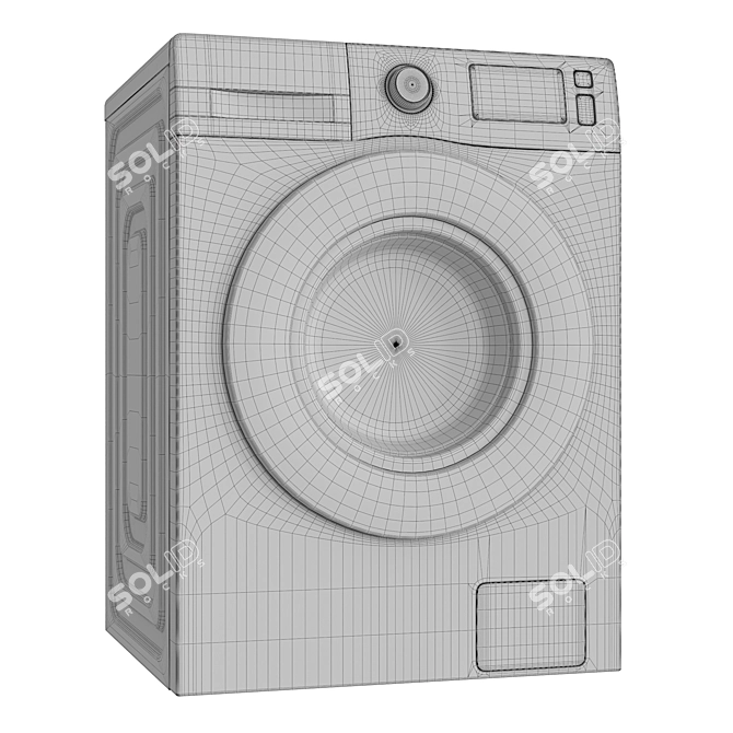 Samsung Washer & Dryer Combo - DV80TA020AX 3D model image 5