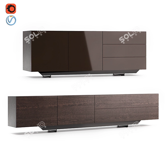 Pandora Poliform Chest Collection 3D model image 1