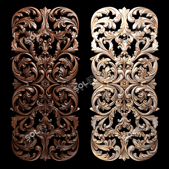 CNC Woodworking 3D Model Files 3D model image 1