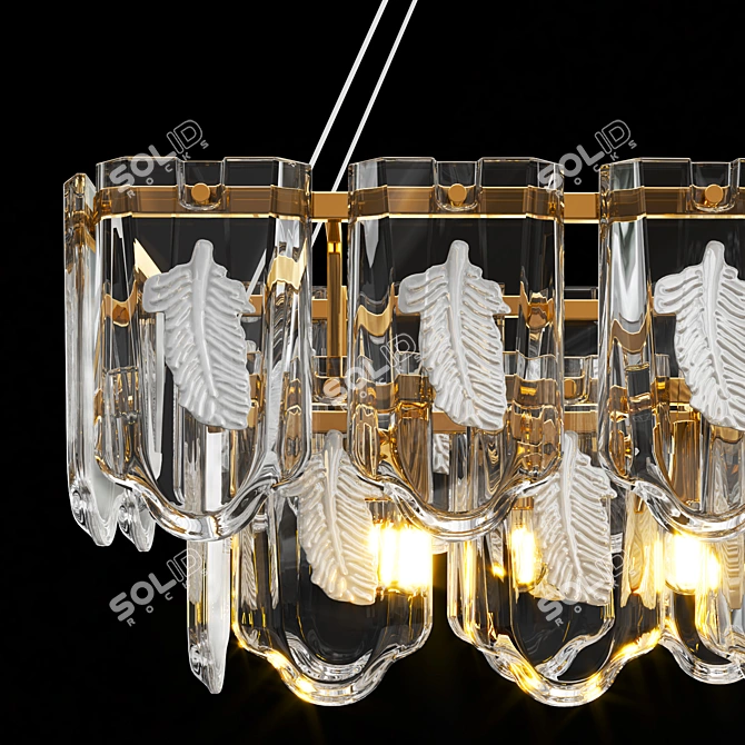 Crystal Metal Chandelier Collection 3D model image 4