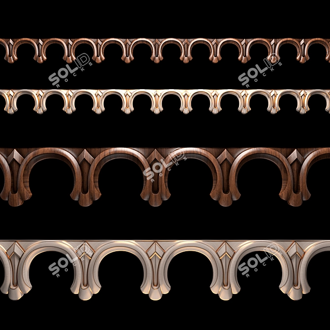 CNC Wood Cutting Design File 3D model image 1