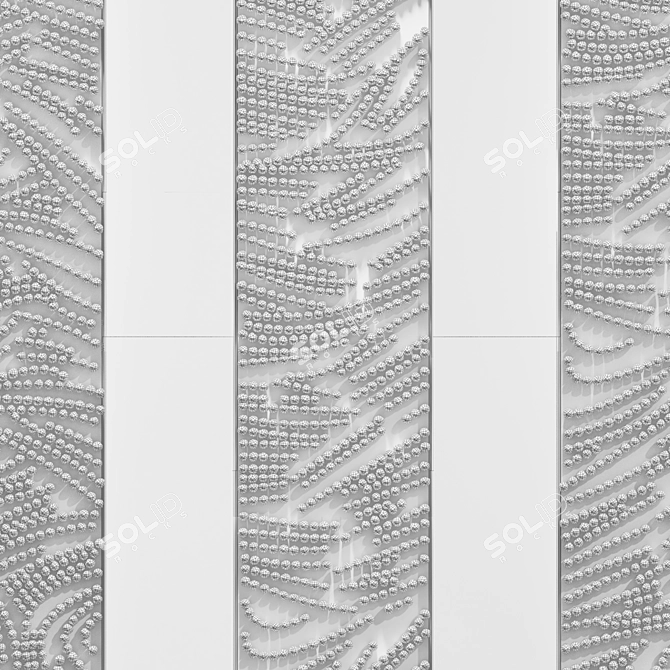 Wall Art Panel Element 6 3D model image 3