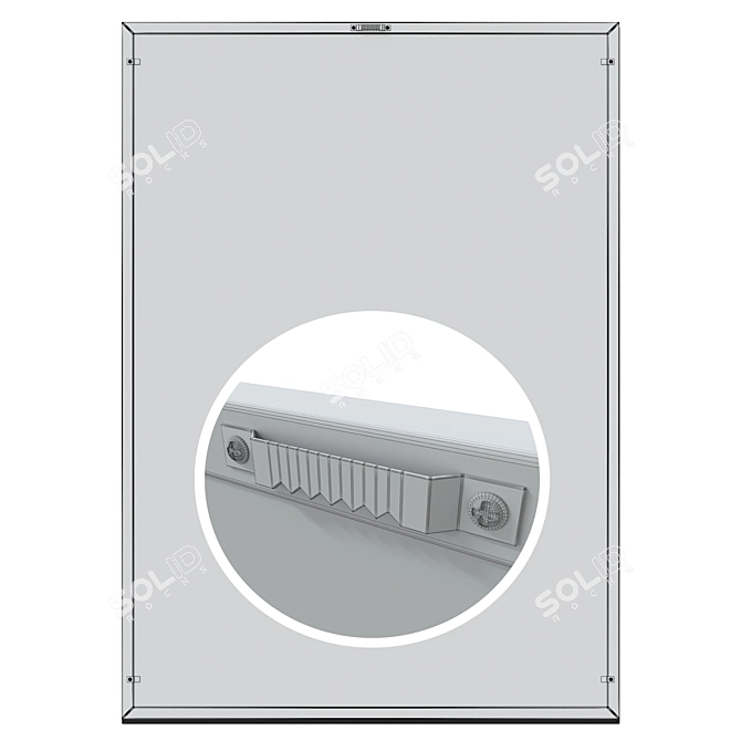 Modern Wall Art Set, 4 3D model image 7