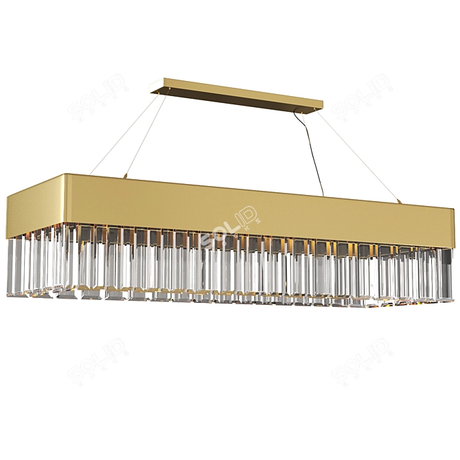 Modern Solaris Pendant Light Fixture 3D model image 1