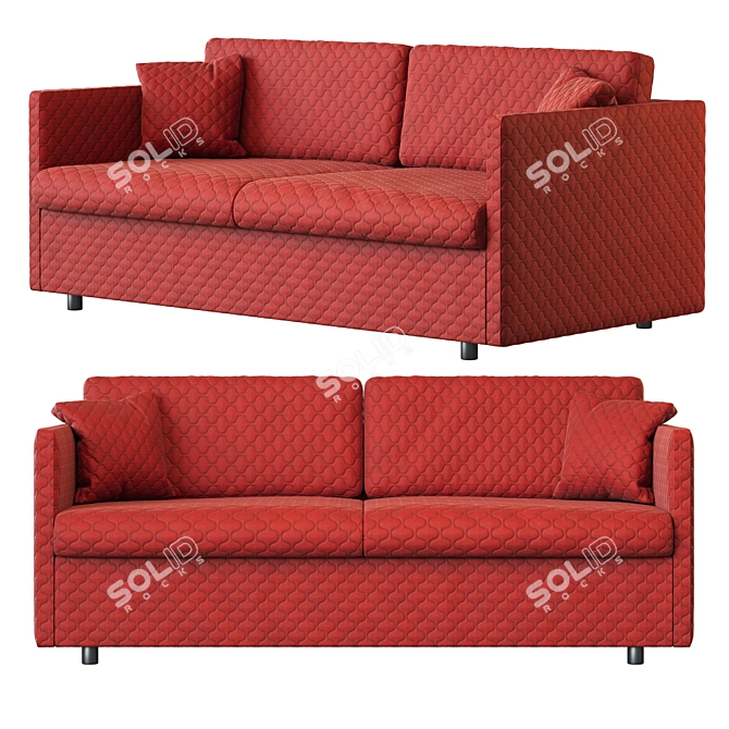 Convertible Sectional Sofa Bed by BODEMA 3D model image 1