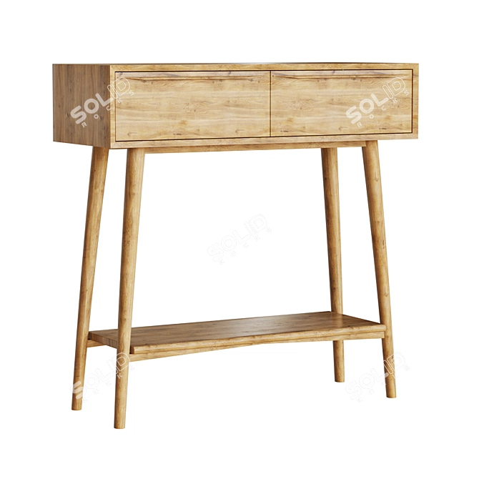 "Bruni Console Shelf 3D Model 3D model image 1