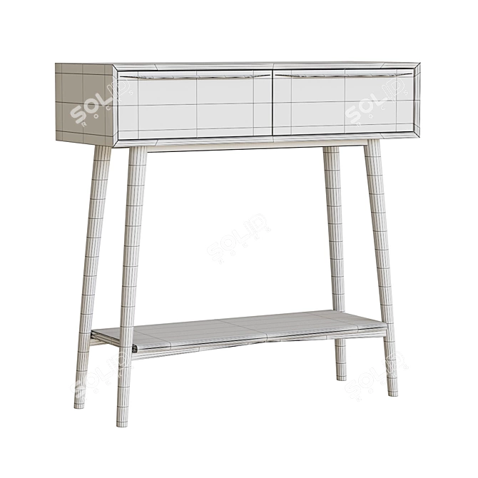 "Bruni Console Shelf 3D Model 3D model image 2
