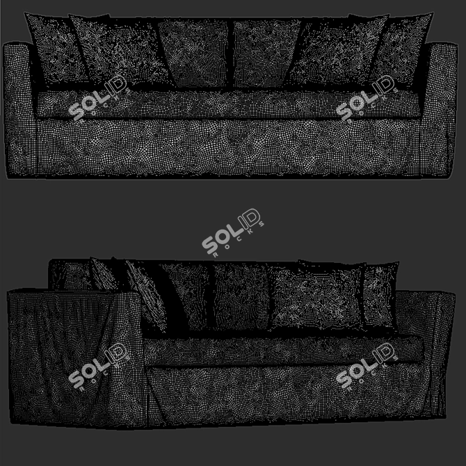 Modern Meidiani Law Sofa 2015 3D model image 2