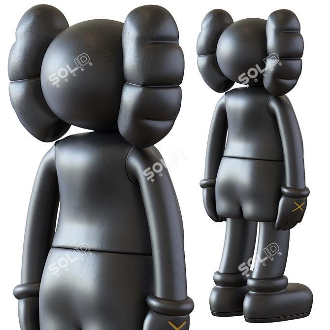 Contemporary Kaws Art Sculpture 2013 3D model image 3