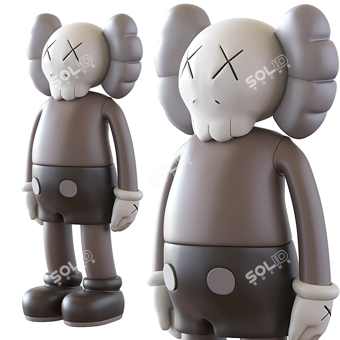 Contemporary Kaws Art Sculpture 2013 3D model image 4