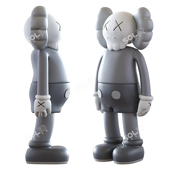 Contemporary Kaws Art Sculpture 2013 3D model image 5
