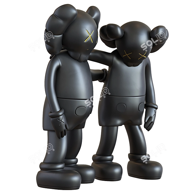 Contemporary Kaws Sculpture Figure 2013 3D model image 3