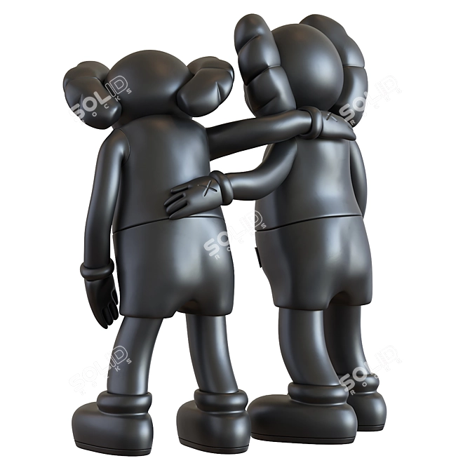 Contemporary Kaws Sculpture Figure 2013 3D model image 6