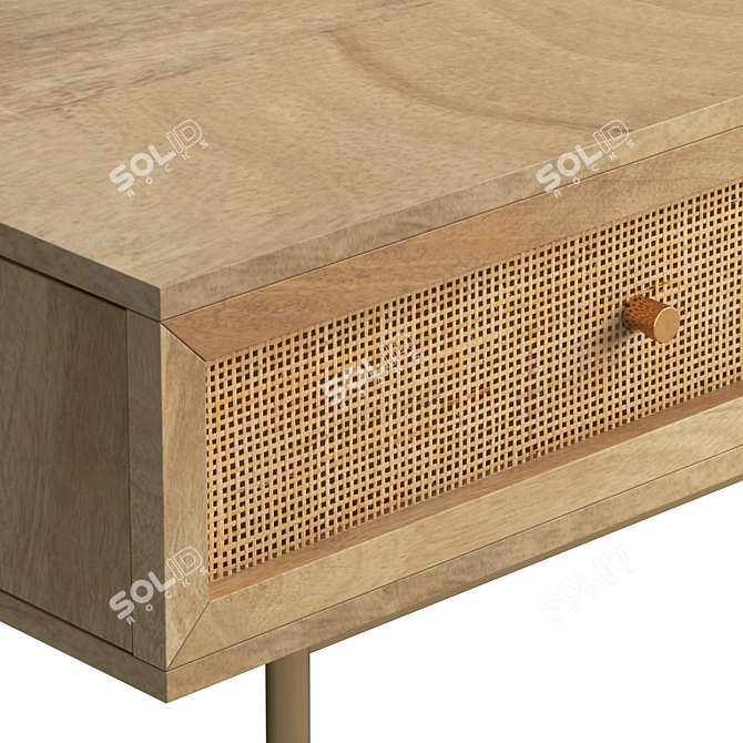 Rustic Charm Hudson Coffee Table 3D model image 3