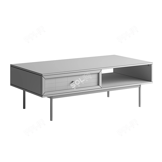 Rustic Charm Hudson Coffee Table 3D model image 5