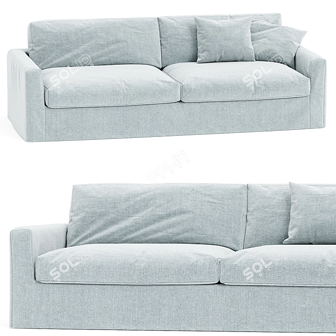 Cozy Devyn Sofa, Modern Design 3D model image 1
