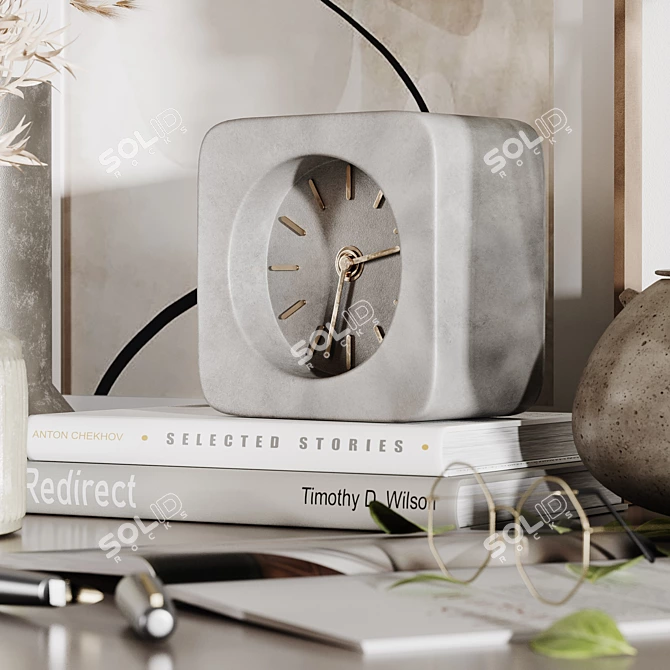 Elegant Decorative Set with Various Formats 3D model image 3