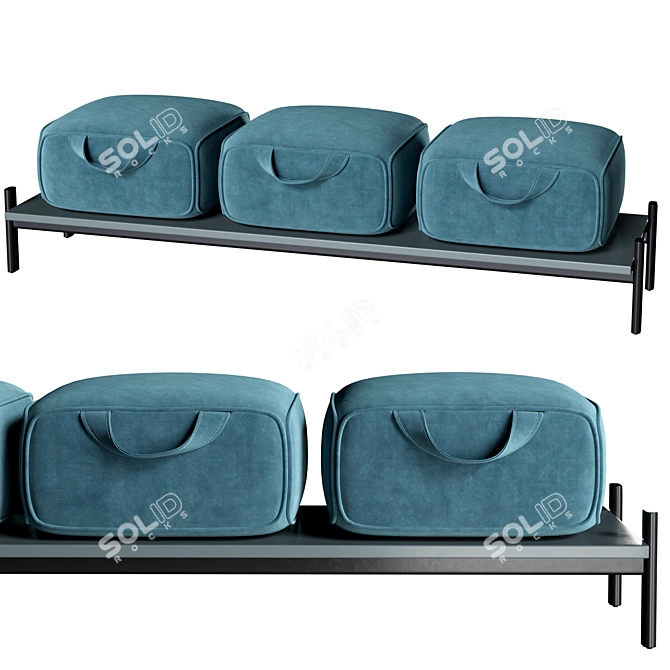 Perseo Modern Italian Bench 3D model image 1