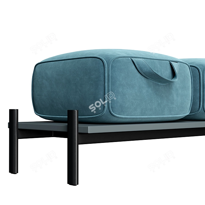 Perseo Modern Italian Bench 3D model image 5