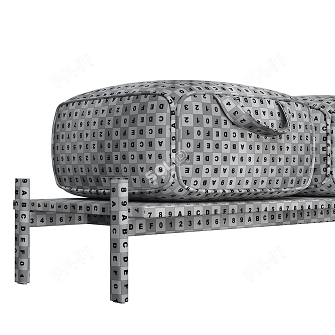 Perseo Modern Italian Bench 3D model image 7