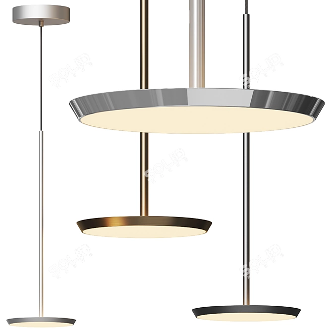 Modern LED Mini Pendant Light 3D model image 1