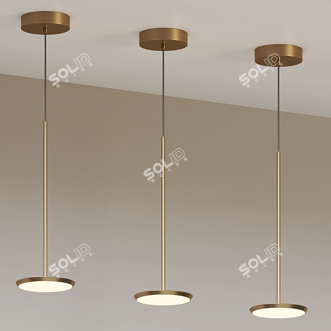 Modern LED Mini Pendant Light 3D model image 3