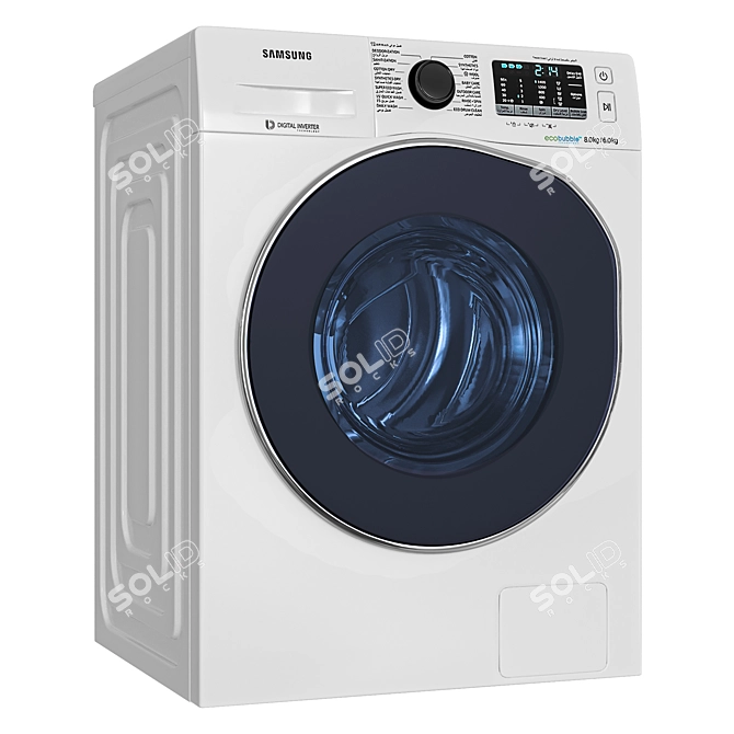 Samsung Combo Washer Dryer - WD80J5410AW 3D model image 1