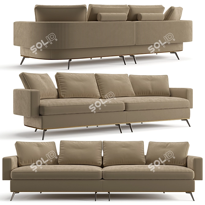 Luxury Visionnaire Rhapsody Sofa 3D model image 1