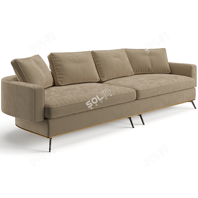 Luxury Visionnaire Rhapsody Sofa 3D model image 2