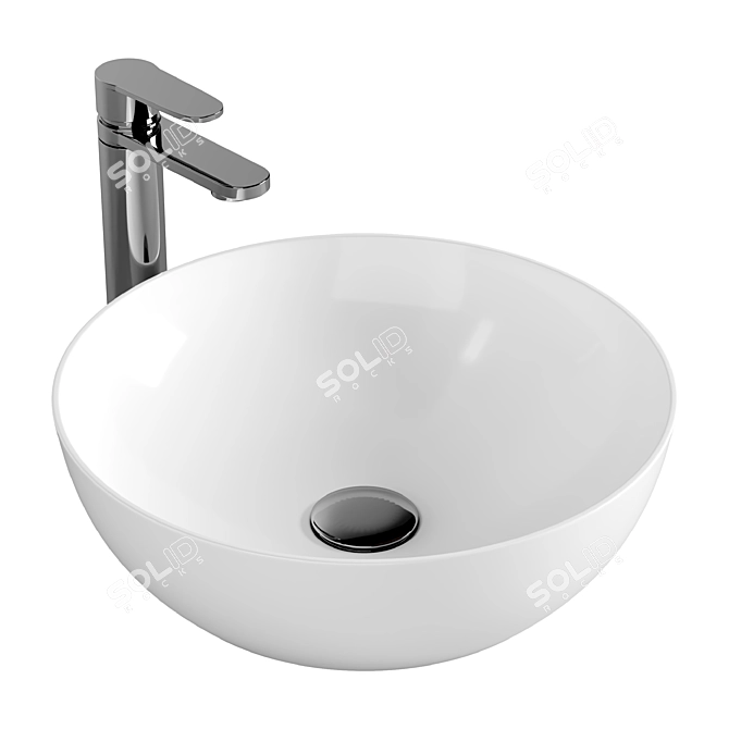 Ravak Uni Slim 40 White 3D model image 1