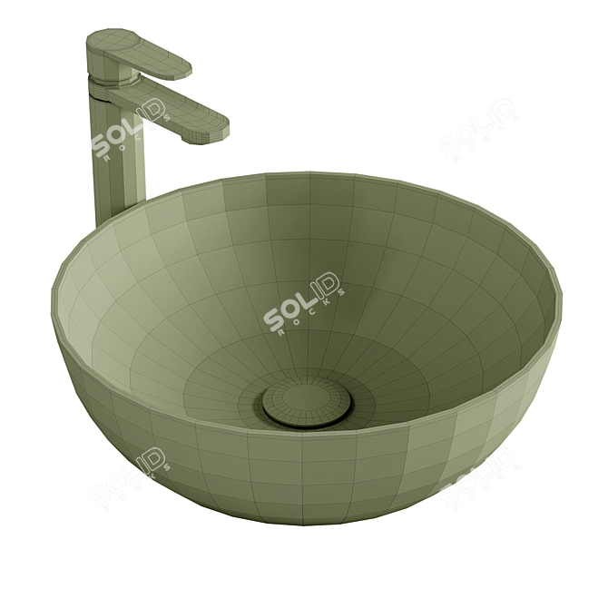 Ravak Uni Slim 40 White 3D model image 2