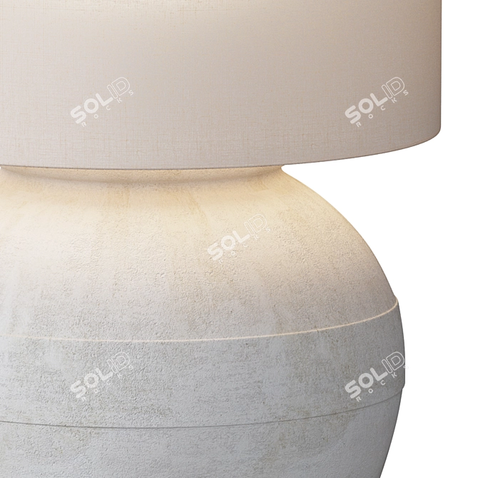 Chalky Ceramic Table Lamp 3D model image 5