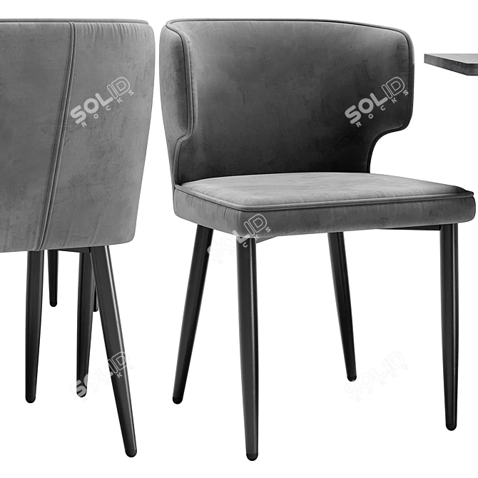 Modern Dining Set Mateo and Splash 3D model image 3
