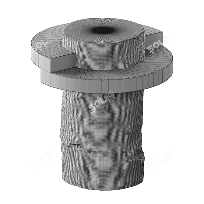 Elegant Petite Tierra Necklace 3D model image 2