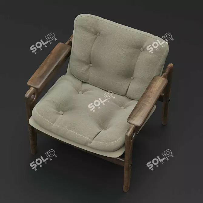 Renata Chair 2017 Sergio Rodrigues 3D model image 4