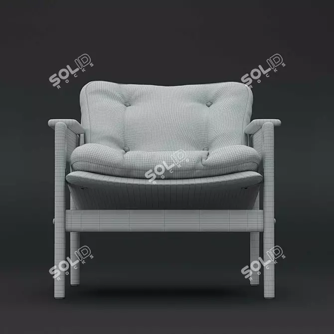 Renata Chair 2017 Sergio Rodrigues 3D model image 6